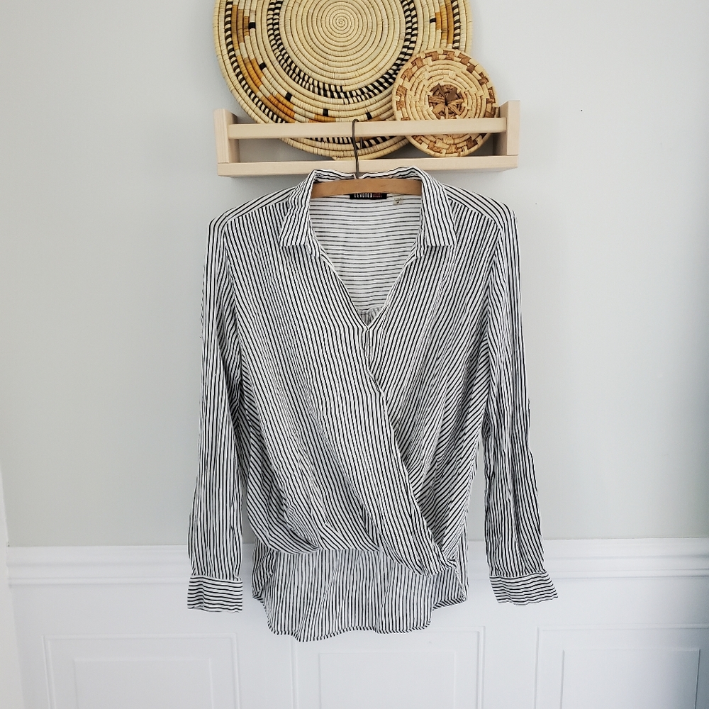 Devoted loose fitting cross over top